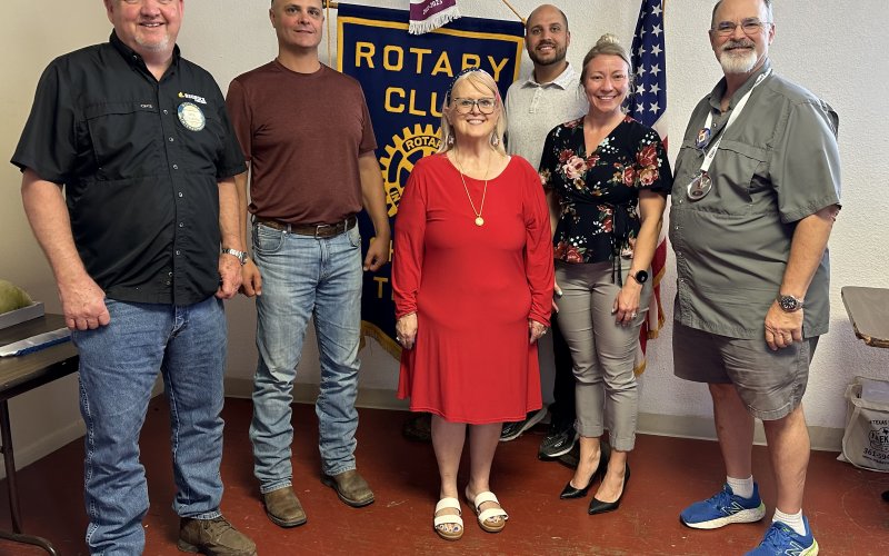 Pictured are, left to right, Greg Chumchal (Sgt. at Arms), Jeff Pesek (Reporter), Sherry Esse (President), Jared Barnes (Pres. Elect), Keri Mikulencak (Treasurer) and Howard Esse (Secretary). Not pictured is Bobby Seibert (Vice President).