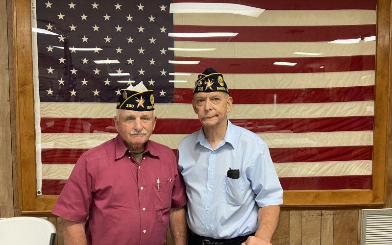 Pictured are 19th District Commander Terry Landrum, left, and Vice Commander Ronnie Leck.