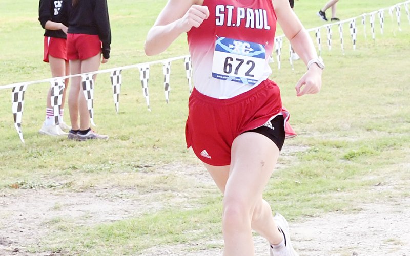 Kristin Cerny was first individually in the 1A-2A girls varsity. Photo by Mark Lube.