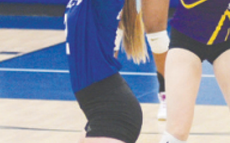 Kenzie Chance sets Chuck Grafe/Tribune-Herald