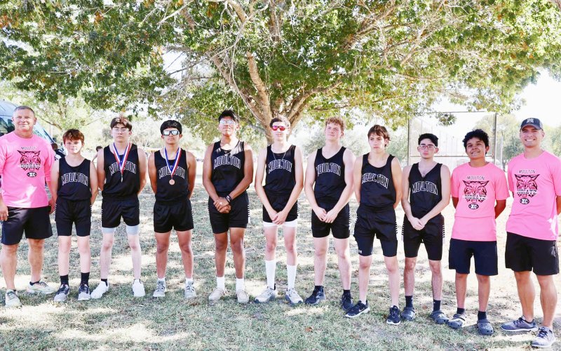 The Moulton Bobkatz placed fourth and Brayan Colchado will attend regionals as individual. Photo courtesy of Moulton ISD.