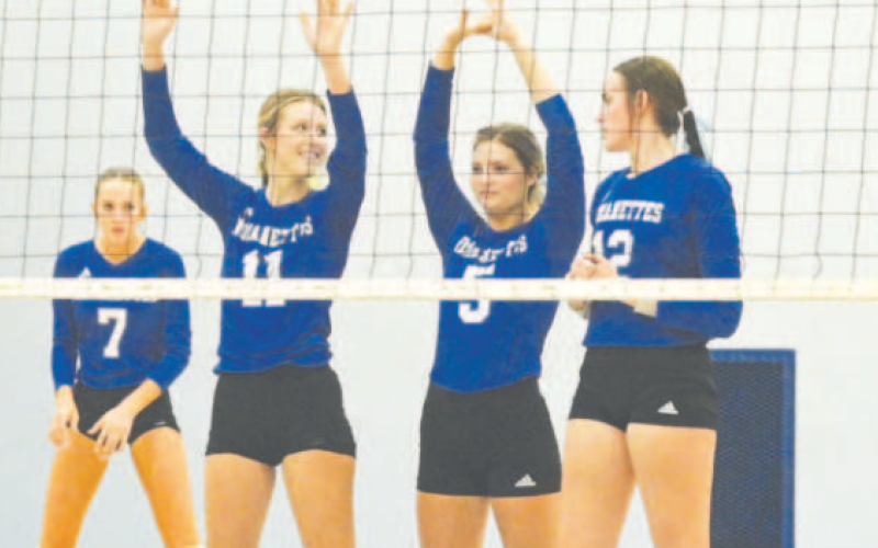 From left, Mallory Mueller, Kaycee Schindler and Annika Brooks. Chuck Grafe/Tribune-Herald