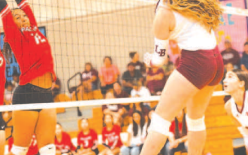 Haven Drozd put down 7 kills in the victory over Palacios here Sept. 24 Chuck Grafe/