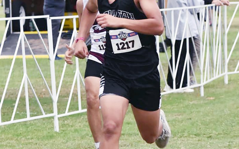 Brayan Colchado had a time of 19:48.5 to place No. 92. Photo courtesy of Moulton ISD.