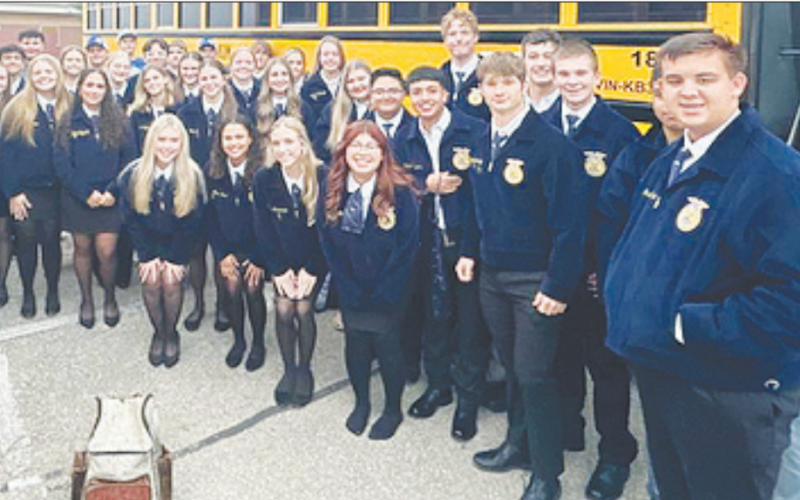 Forty-one Yoakum ISD FFA members traveled to Blinn College in Schulenburg Nov. 1 to compete in the Horizon District Leadership Development Events. The students competed in 14 events.