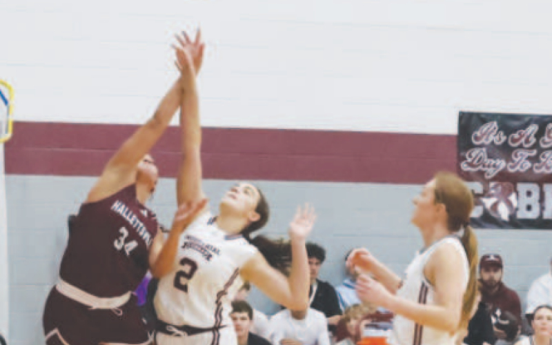Haven Johnson puts up a shot from the baseline in the loss to Industrial Jan. 7. Chuck Grafe/Tribune-Herald