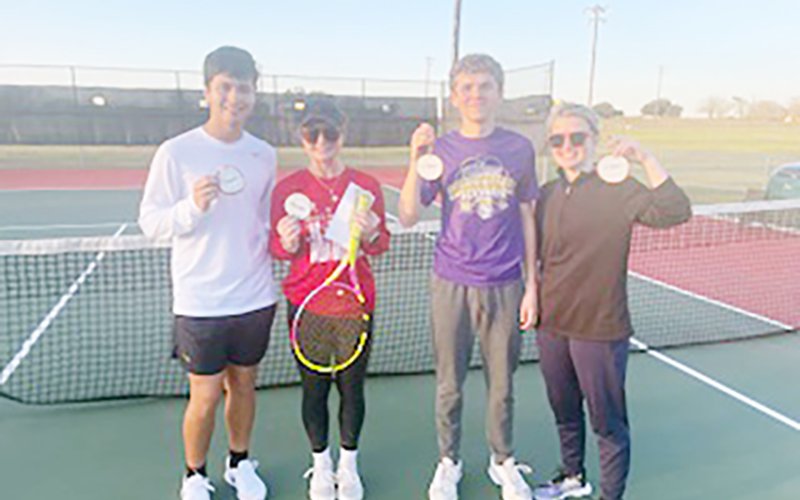 Mixed Doubles Champions, Marco Lara and Hilary Pesek and runners up Tyler Hemphill and Lillian Steen. Photo courtesy of Courtney Johnson.