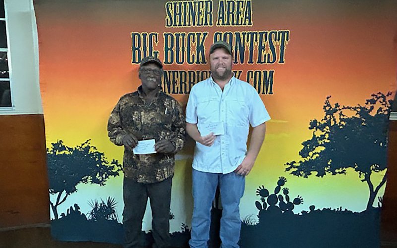 Fayette County/Colorado County adult - second place Elijah Smith and first place Travis Christen.