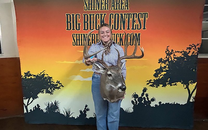 Gonzales County Adult- first place/Overall winner Chelsea Whiddon. Second place winner Cullen Koenning and third place winner Noel Reese are not pictured.