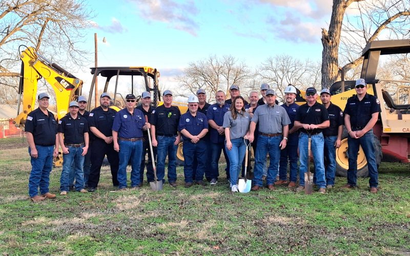 A groundbreaking ceremony was held recently for the new fire department building to be located next to Wagner Medical Clinic. City officials attended the groundbreaking. Construction will happen throughout the end of the year.