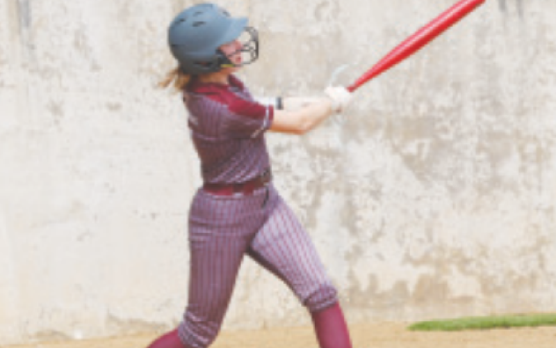 Taylor Yeatts hits a three-run single against Navarro Thursday. Chuck Grafe/ Tribune-Herald