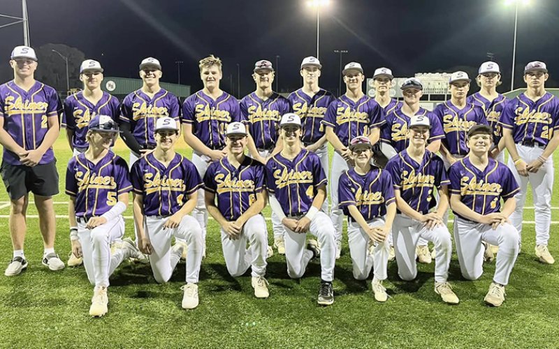 The Shiner Comanches won all three games and the tournament championship for the Sacred Heart Tournament. Four players received tournament honors. Photo courtesy of Shiner All-Sports Booster Club.