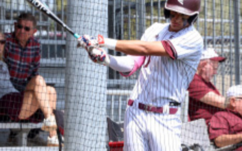 Tanner Wagner waits for his turn at bat. Chuck Grafe photo