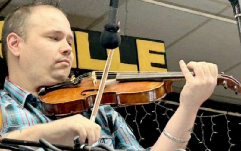 Ziri “Bubba” Hopkins from Spavinaw, Oklahoma. He is the first place winner of the Gone to Texas competition of Fiddlers Frolic.