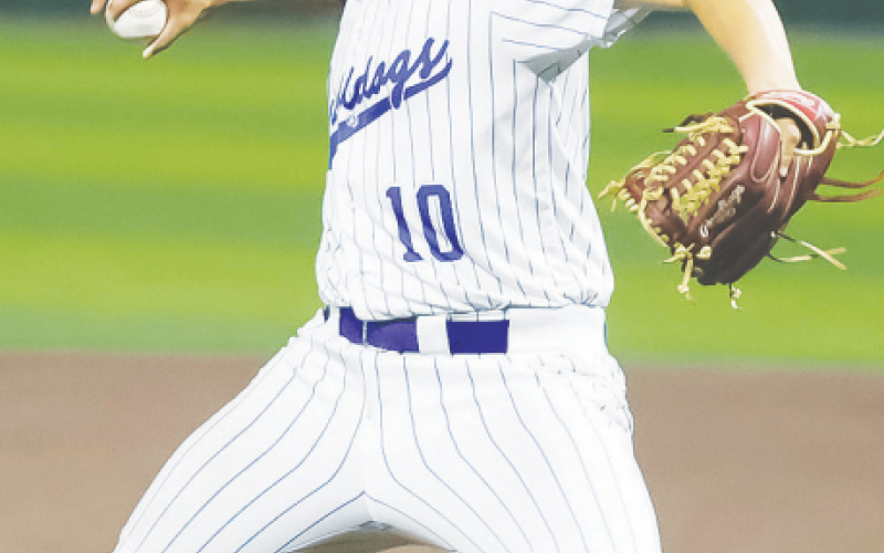 Owen Blanco pitched four innings with three runs, one wild pitch, and six walks in the home win against Columbus April 25. Photo courtesy of Raymond Rosas.