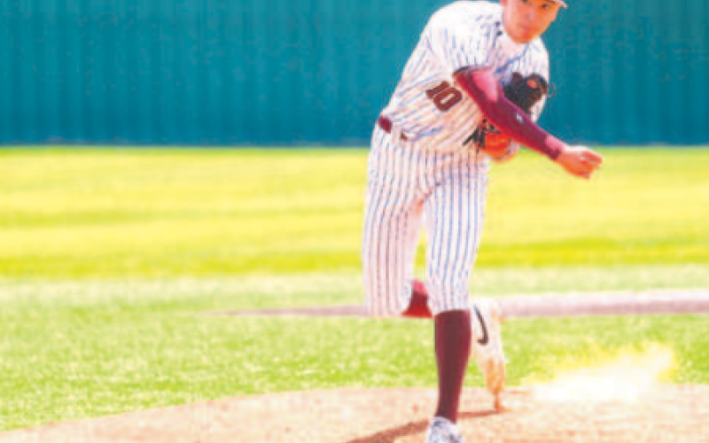 Hudson Chenard struck out seven in the 11-0 victory over KC Saturday afternoon. Photo by Chuck Grafe