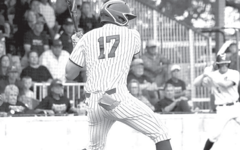 Tanner Wagner hit a two-run double in Game 1. Photo by Chuck Grafe