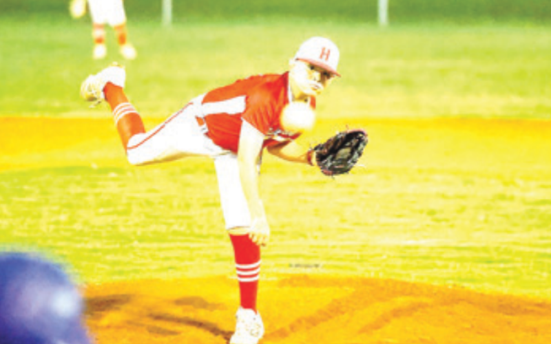 Photo by Nicole Smith/Luling Newsboy Zachary Perez was the starting and winning pitcher in the 23-0 victory over Luling Tuesday, June 17.