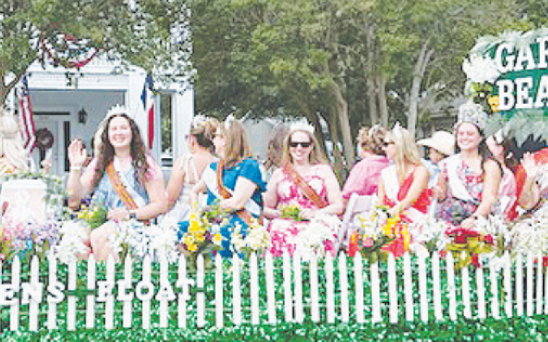 Past Tom Tom Royalty Queens YHM Float featured 16 riders in the recent 97th annual Tom Tom Parade. Contributed photo.
