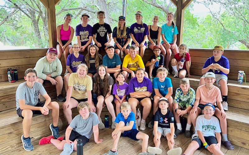 Pictured are campers from Shiner who made it home safe after flooding left them stranded at their camp near Kerrville.