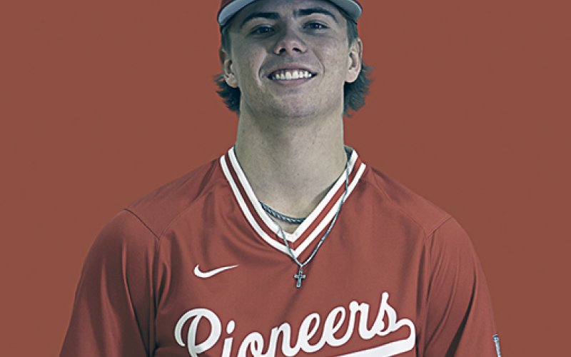 Shiner 2023 graduate Drew Wenske played in 17 games during the 2025 baseball season for Wharton County Junior College. Photo courtesy of Wharton County Junior College Athletics.