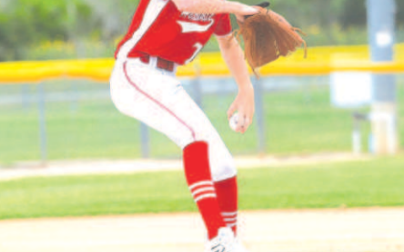 Photo by Chuck Grafe Alex Grahmann pitches against West Columbia July 1.