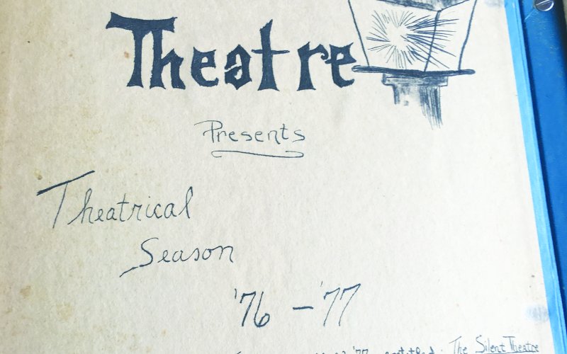 A page from the files at Gaslight Theatre.