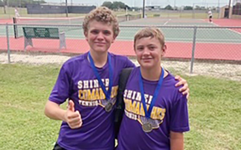 Tyler Hemphill (Flight 1 Third Place) and Colby Nichols (Flight 2 First Place).  Photo courtesy of Courtney Johnson.
