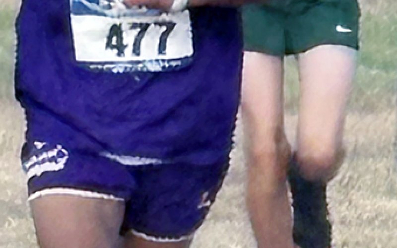 Joshua Lecon on the course in Stockdale. Photos courtesy of Michelle Winkenwerder
