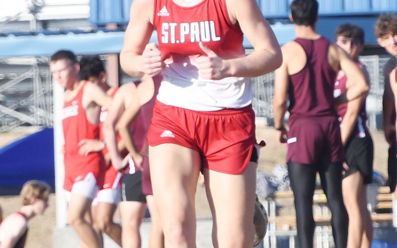 Skylar Mozisek (shown here at the Shiner Sept. 27 meet) placed seventh to help the Lady Cardinals to the state title. Photo by Mark Lube.