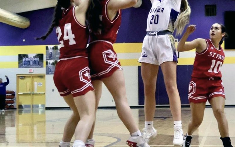 St. Paul at Shiner junior varsity action on Dec. 2. Photo courtesy of Louann Heinsohn.