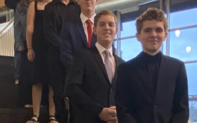 From top: Juan Venegas, Raleigh Moore, Brynlee Langhoff, Jacob Rainosek, Gavin Wallace, Collin Wallace and Tyler Hemphill.