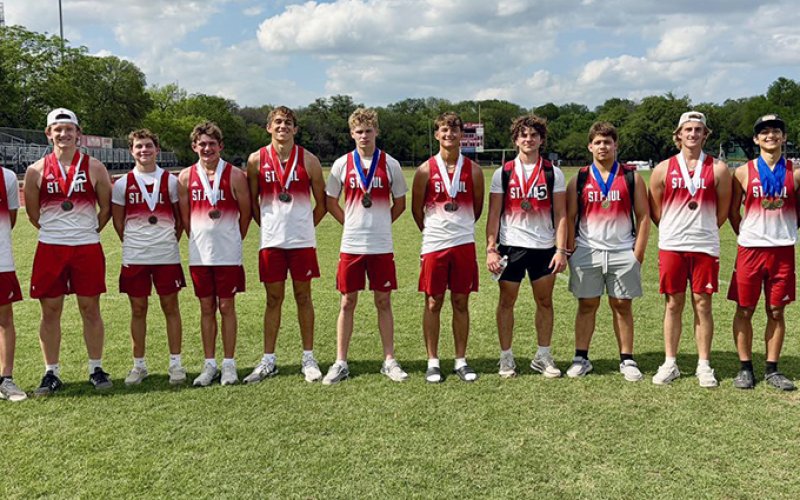 The Cardinals came in second place. Photo courtesy of Shiner Catholic School.
