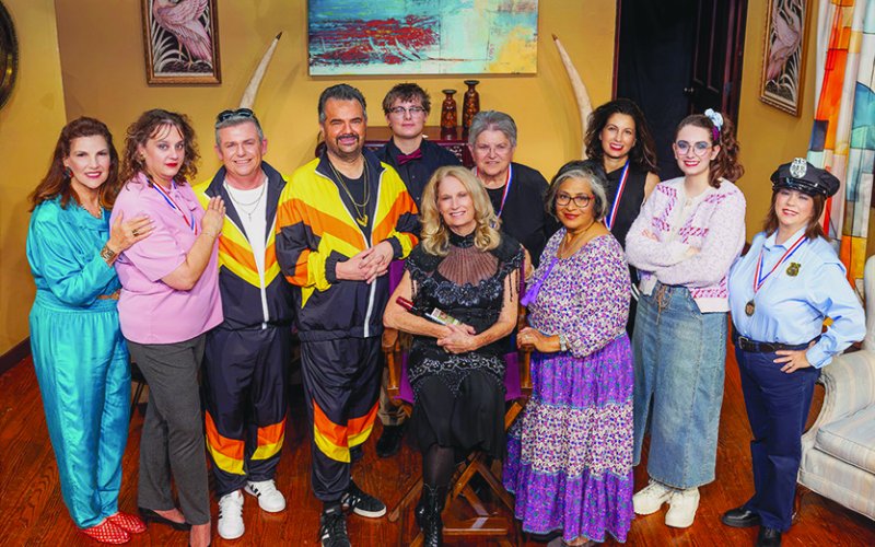 Pictured are, left to right, Terri Dieringer, Sarah Liberti, Steve Liberti, Michael King, Dani Hoelscher, Josh Kaspar, Elaine Berkovsky, Patti Morales, Carmen Appelt, Sarah King and Tina Hoelscher. Members of the cast and crew are from Shiner, Yoakum, Gonzales and Hallettsville. Gaslight Award winners are Elaine Berkovsky (Outstanding Crew), Sarah Liberti and Carmen Appelt (Sister Michelle Award) and Tina Hoelscher (Best Adult Debut).