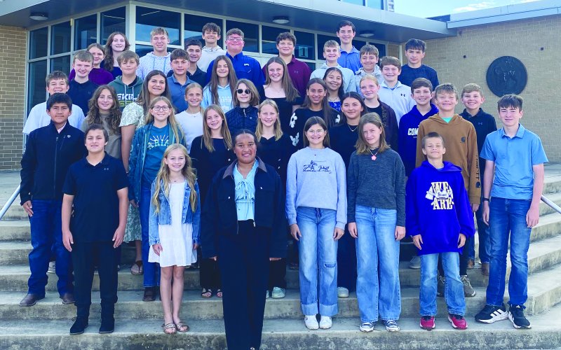 Pictured are Comanche band members who performed at the solo and ensemble contest in Yoakum.