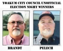 Unofficial winners from Saturday's Yoakum city council race edged out incumbents.
