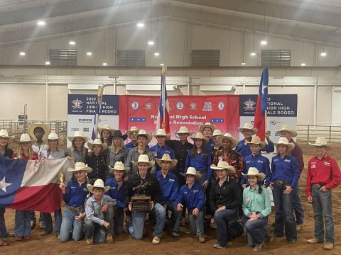 Texas team who competed at the national championship in Georgia last week returned with several top honors, including World Champion Team and World Champion Girls & Boys Teams. Several individual honors were also recognized: Craig and Bella Sciba are the World Champion Ribbon Roping Team, Craig Sciba is the World Champion Chute Dogger, Craig Sciba is also All-Around Cowboy, Mia Janosky and Craig Sciba were both picked for Winning Horse of the Year, Colee Cox is World Champion Girls Breakaway, Wyatt Howell w