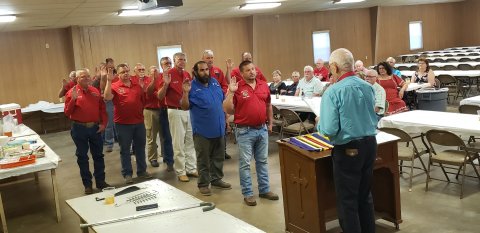 Members of the Shiner Knights of Columbus Council No. 3081 held their installation of officers on Thursday, June 16. 