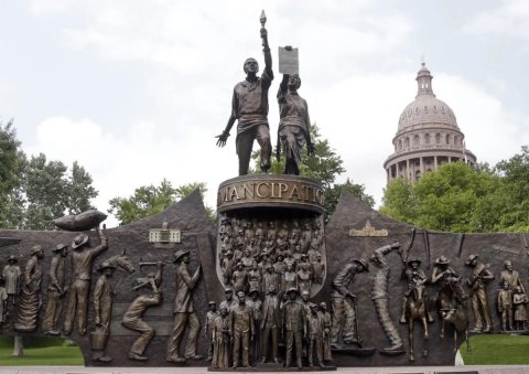 The Texas African-American History Memorial in Austin, Texas.