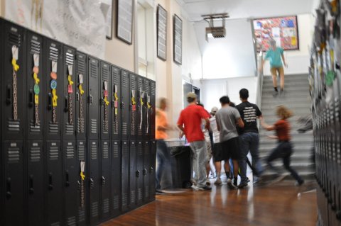 Moulton students have routinely trained in active shooter drills erach year, one of many practices adopted in recent years to ensure school safety. Photos by Bobby Horecka