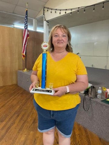 Melissa Berckenhoff won grand champion pie Sunday, July 31.