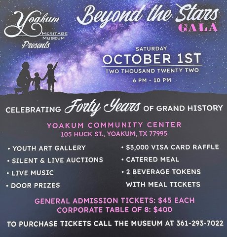 Oct. 1, Beyond the Stars Gala