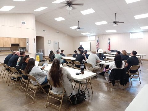 Lavaca County Sheriff’s Office hosted 58 jailers from Lavaca, Calhoun, Jackson, Gonzales and Fayette counties last week.