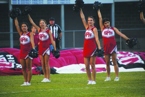 The St. Paul cheer team had plenty to cheer for last Friday night in Austin.