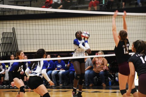 Jayana Phillips with a dig against CC London. Photo by Mark Lube.
