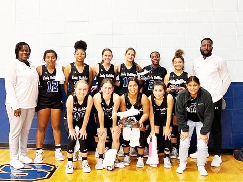 The Lady Bulldogs got runner up in the Port Aransas Tournament. Photo courtesy of Ashton Phillips.