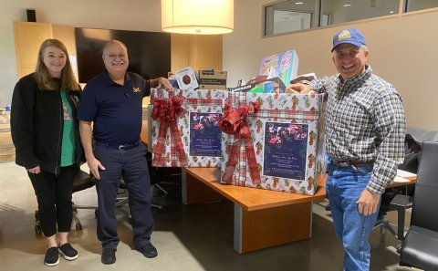Pictured are, left  to right, Charlotte Ludwig (Texas Legacy Ranch’s Regulatory Compliance Supervisor), Jimmy Mauric (Brewmaster) and Tom Fiorenzi (Director of Brewery Operations). Contributed photo.