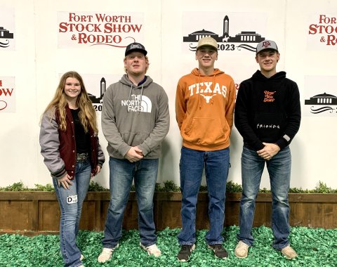 Pictured are, left to right, Brooklyn Griffith, Zachary Henke, Nathan Henke and Brenden Henke. Contributed photo.