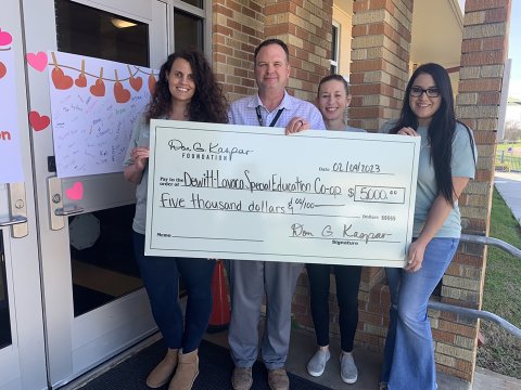 Pictured are, left to right, Jill Opela, Jason Appelt, Hali Kaspar and Katie Greer.