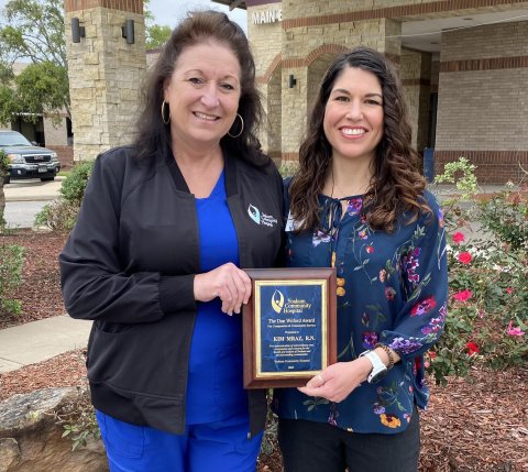 Pictured are Kim Mraz, R.N., left, and Tiffany Miller, CEO.